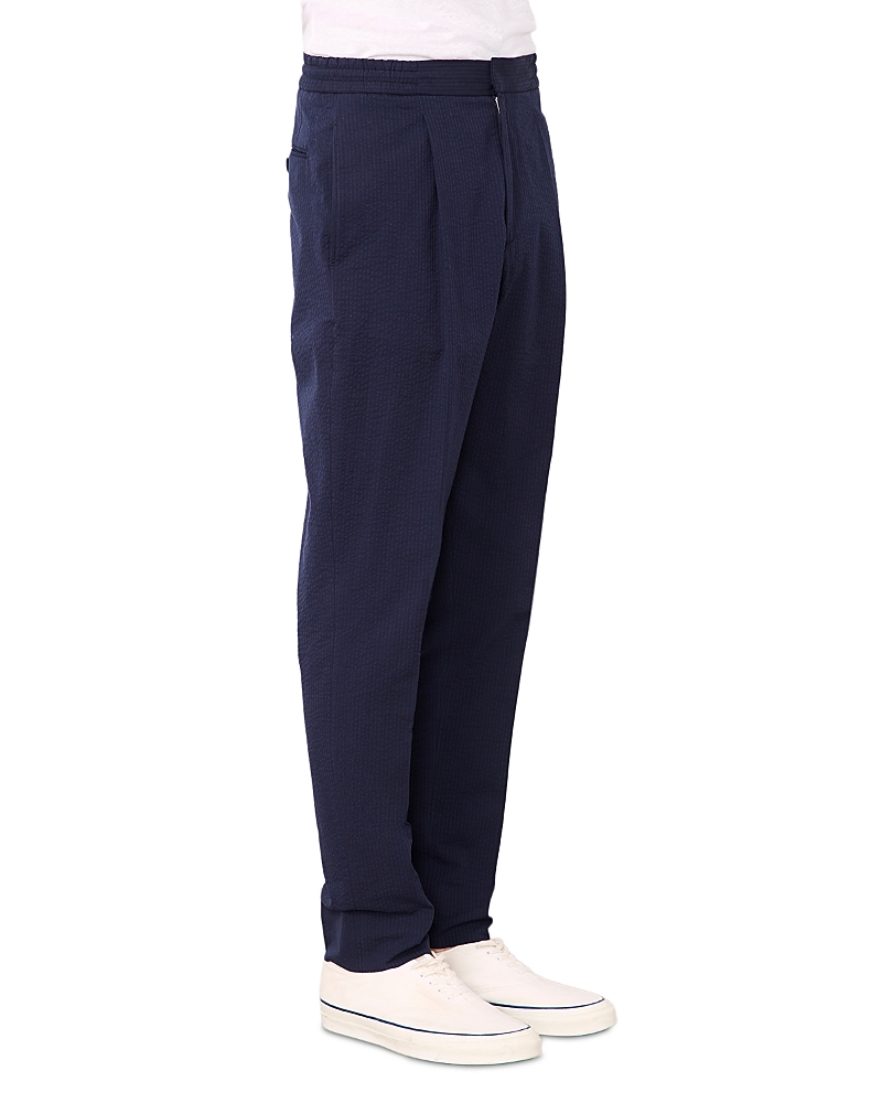 Officine Generale Drew Cotton Seersucker Trousers