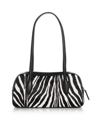 Mini Zebra Print Calf Hair Shoulder Bag