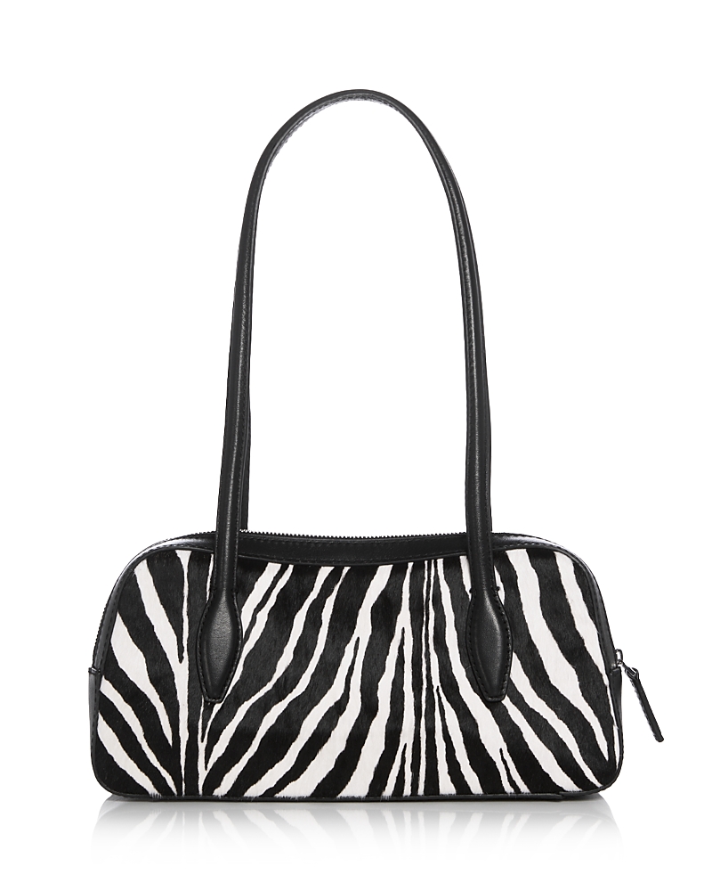 Madewell Mini Zebra Print Calf Hair Shoulder Bag In Multi