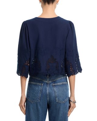 The Lady Lace Trim Blouse