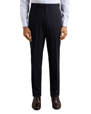 Textured Weave Slim Fit Pants