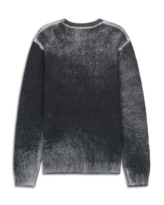 Ethan Black Glitch Crew Neck Sweater
