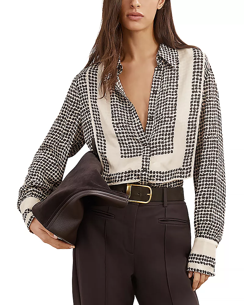 Reiss Bib Blouse