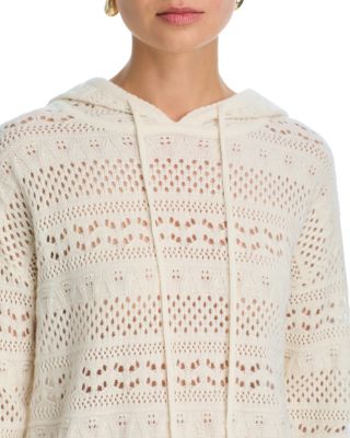 100% Pointelle Hoodie Sweater - Exclusive