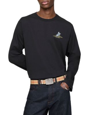 Men's Check Engraved Reversible Belt