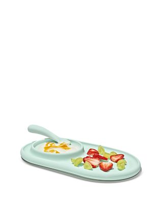 Tot Textured Plate & Spoons Set