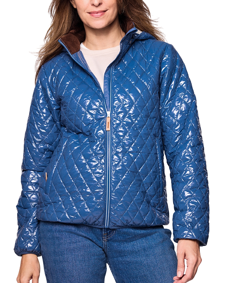 Northern Classics Quilted Puffer Jacket In Blue