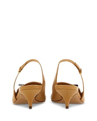 Women's Micro Bow Slingback Pumps