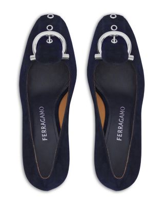 Women's Suede 70 Buckle Pumps