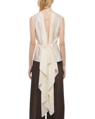 Silk Scarf Drape Top
