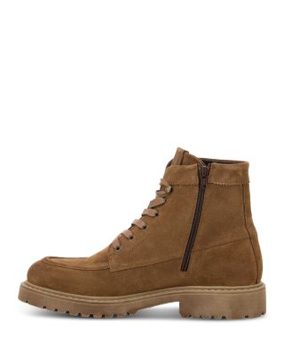 Men's Suede Leather Chunky Ankle Boots