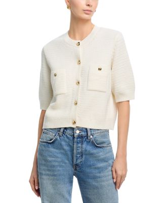 Christa Short Sleeve Cardigan Sweater