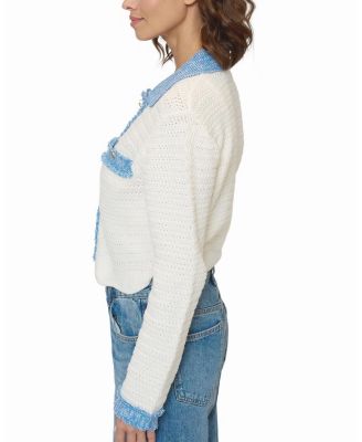  Women's Rose Scallop Edge Sweater