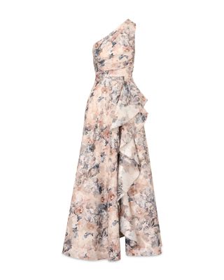Printed Jacquard Long Dress