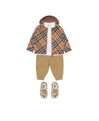 Check Wool Zip Hoodie - Baby