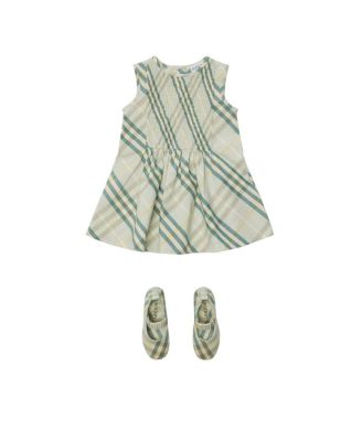  Girls' Check Cotton Dress - Baby
