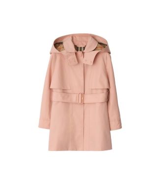 Girls' Cotton Hooded Trench Coat - Little Kid, Big Kid