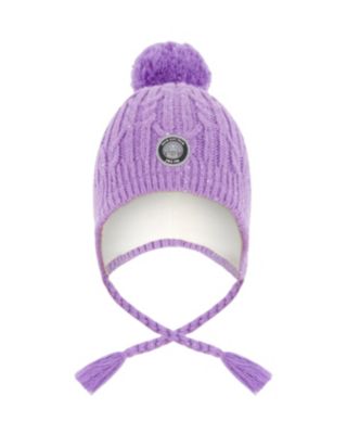 Girls' Lined Winter Hat with Pompom - Little Kid, Big Kid