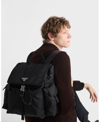  Explore Re-Nylon and Leather Backpack