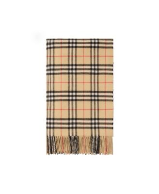 Check Cashmere Blanket