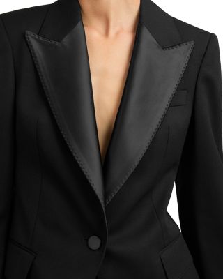 Petite Della Single Breasted Tuxedo Blazer