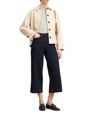 Brinley High Rise Cropped Wide Leg Jeans in Indigo