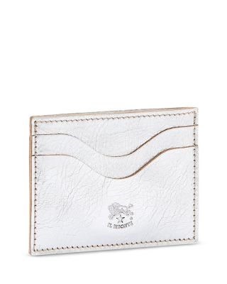 Salina Metallic Leather Card Case 