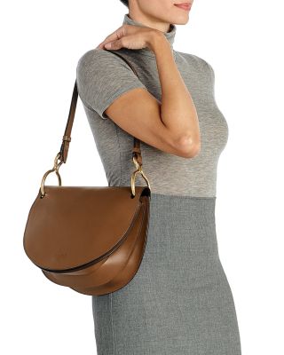 Consuelo Brass Ring Leather Crossbody