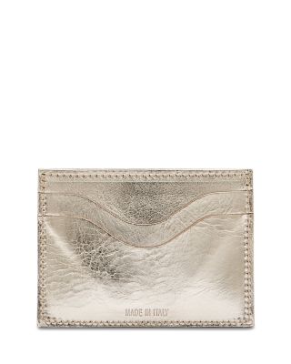 Salina Metallic Leather Card Case 