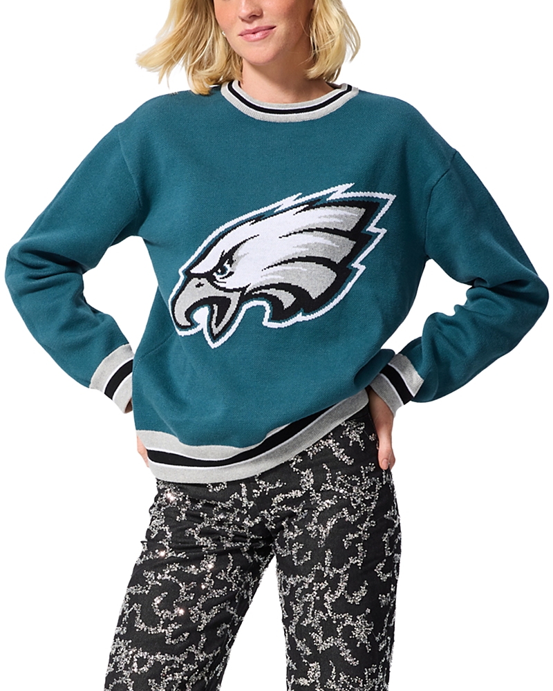 Terez Philadelphia Eagles Jacquard Crewneck Sweater