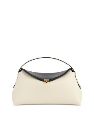 T-Lock Embroidered Edge Convertible Top Handle Bag