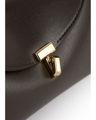 Mini T-Lock Leather Clutch