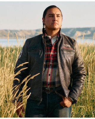 x TÓPA Unisex Star Winds Leather Jacket