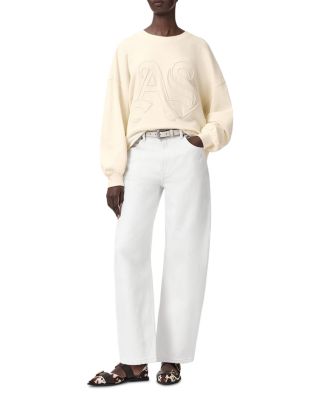 Lila Embossed Crewneck Sweatshirt