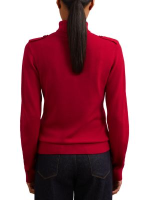 Corrine Wool Button Detail Knit Sweater