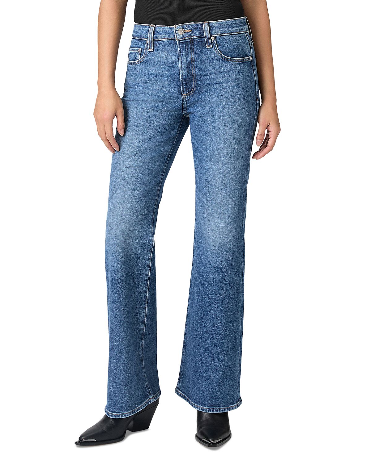 Pagie Sofia Mid Rise Flare Jeans