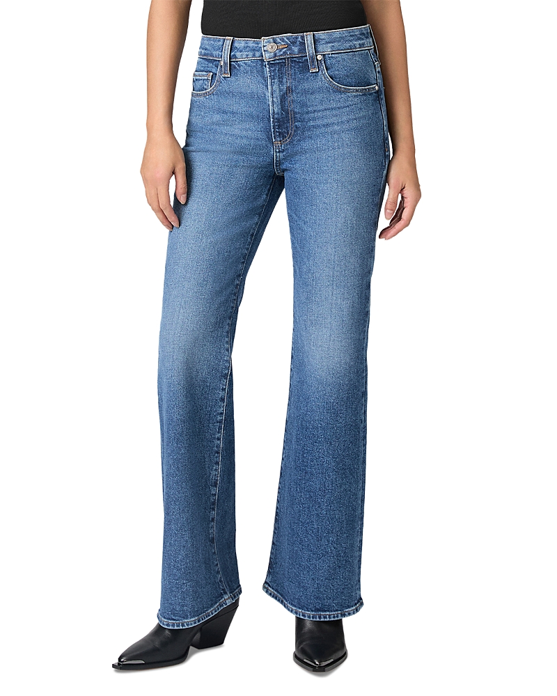 Paige Pagie Sofia Mid Rise Flare Jeans In Carver In Blue
