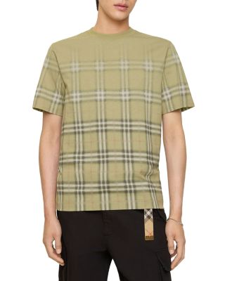 Gradient Check Cotton Tee