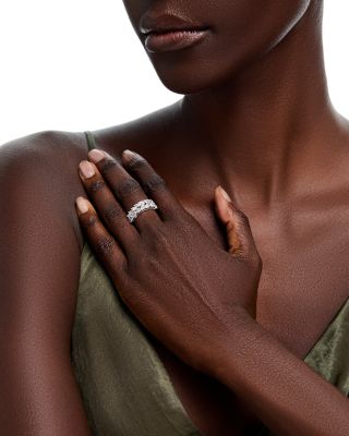 Luxe Collection Certified Lab Grown Diamond Mixed Cut Band in 14K White Gold, 2.0 tcw