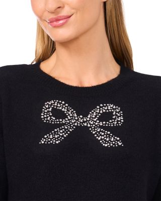 Sequinned Bow Sweater