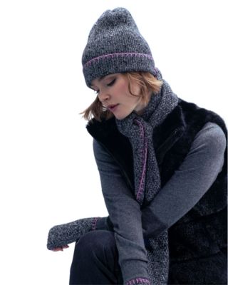 Cashmere Tweeded Sequins Gloves