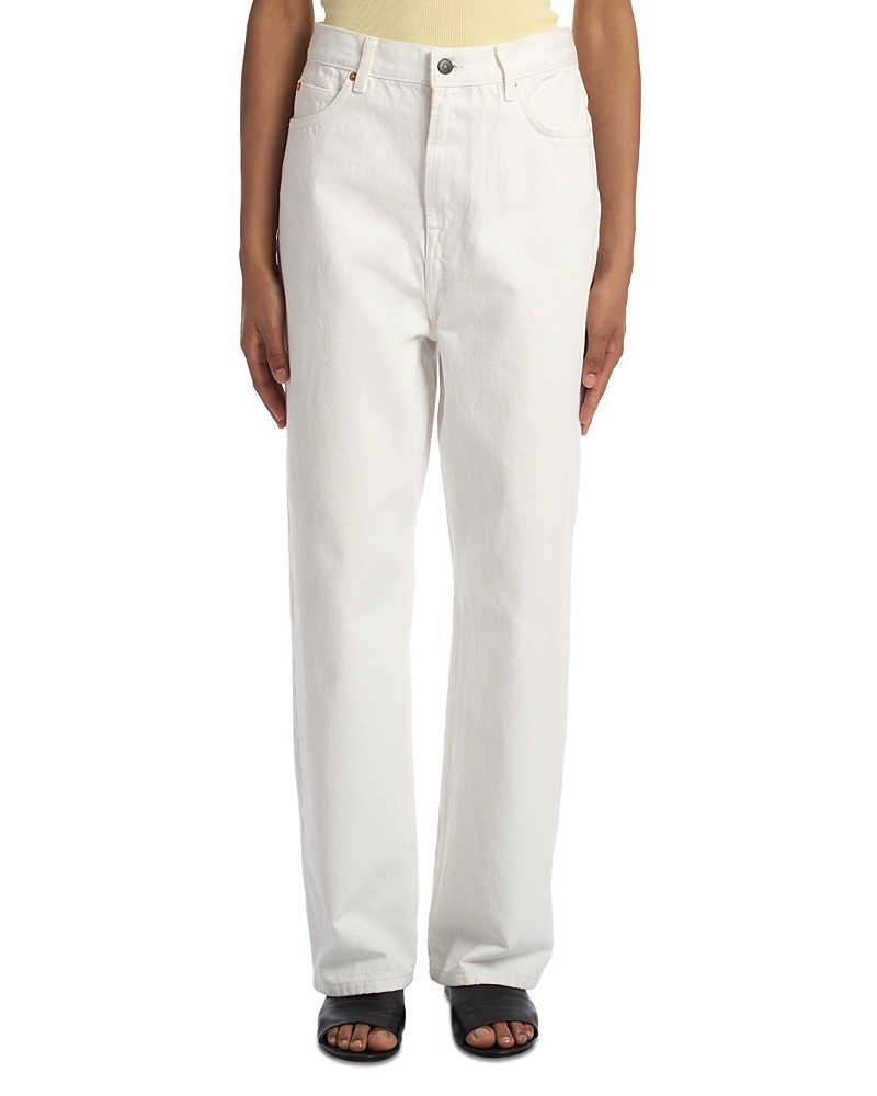 Wardrobe.nyc Wardrobe. Nyc Low Rise Jeans In Blue In White