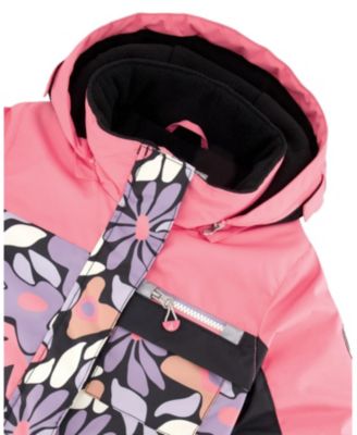  One-Piece Play Retro Flower Snowsuit - Big Kid