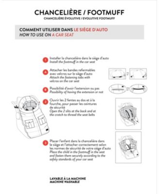 Unisex Evolutive Footmuff Designed for Car Seat and Stroller - Baby