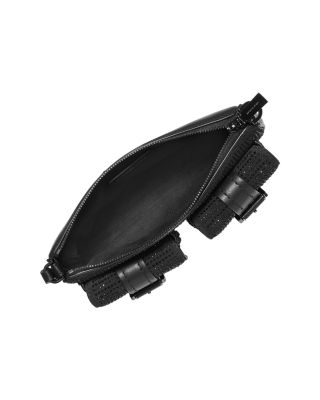 Zoe Small Convertible Leather Pouchette