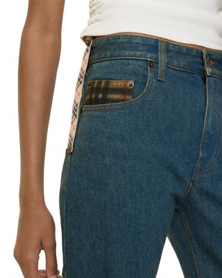 Dalia Mid Rise Straight Jeans in Mid Blue