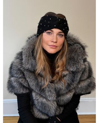 Crystal Bead Knit Headband