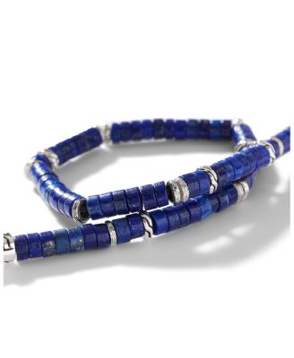 Men&#39;s Sterling Silver Heishi Bracelet