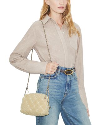 Fleming Quilted Shearling Crossbody Bag