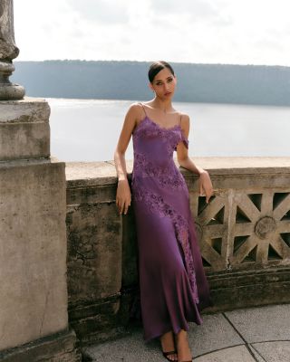 Reese Silk Cascade Gown